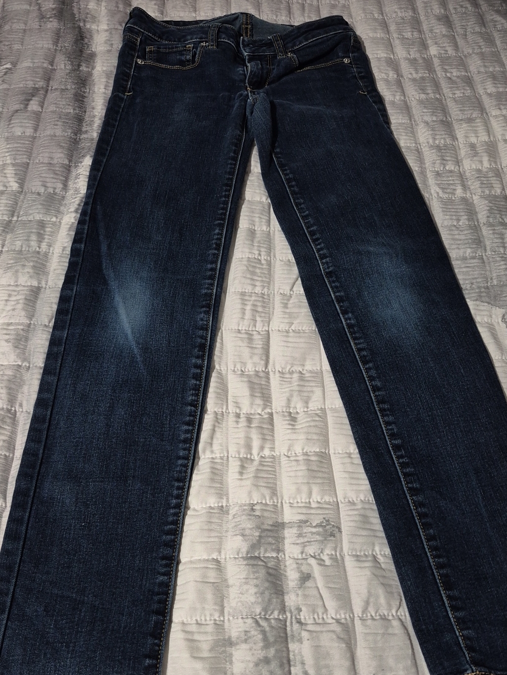 American Eagle Outfitters Women's Dark Indigo Skinny Super Stretch Jeans